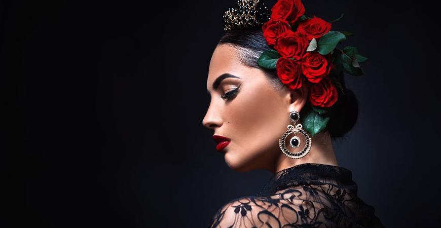 maquillaje de flamenca y flamenco 